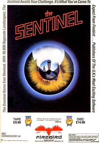 The ad for the Sentinel including logos, award badges,and illustration