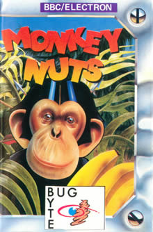 The Monkey Nuts inlay with the Bug Byte house style showing a metal border overlaid with logos