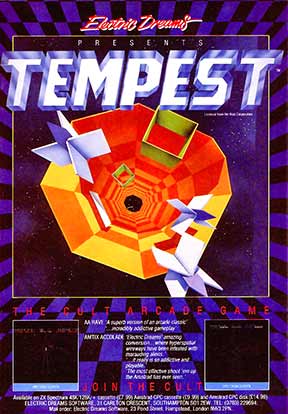 The tempest full page advertisement with logos, illustration and screenshots