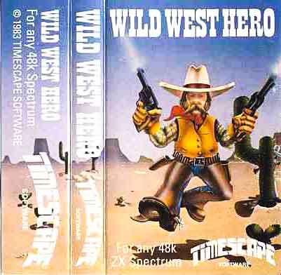 The Wild West Hero artwork left space for text on the cassette back flap and the spine allowing the focus of the image to dominate the front.